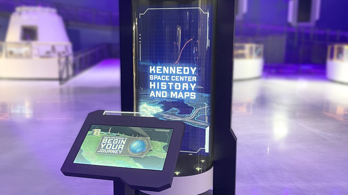 HoloMap: a holographic map of Kennedy Space Center in a HoloTube